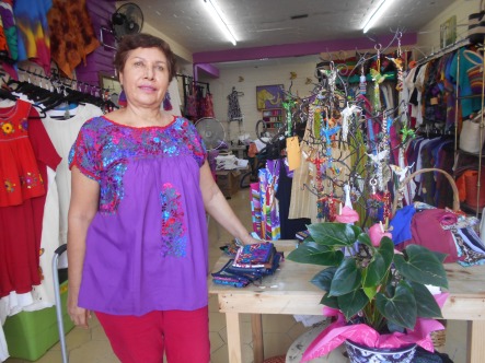 Luisa in her shop